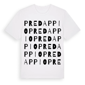 Predappio ordlek t-shirt – ekologisk bomull t-shirt från Pinshirt