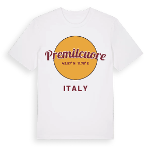 Premilcuore cirkel t-shirt – ekologisk bomull t-shirt från Pinshirt