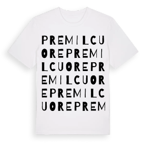 Premilcuore ordlek t-shirt – ekologisk bomull t-shirt från Pinshirt