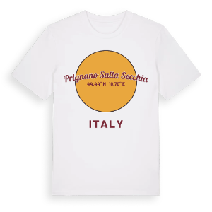 Prignano sulla Secchia cirkel t-shirt – ekologisk bomull t-shirt från Pinshirt