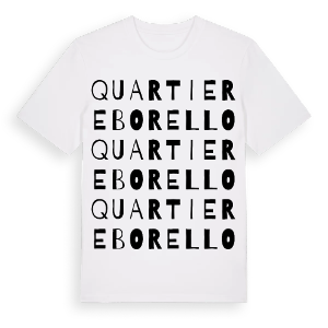 Quartiere Borello ordlek t-shirt – ekologisk bomull t-shirt från Pinshirt