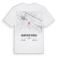 Quartiere Borgo karta t-shirt