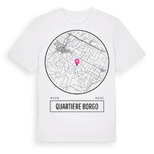 Quartiere Borgo t-shirt – ekologisk bomull t-shirt från Pinshirt