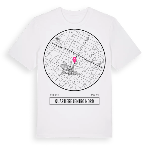 Quartiere Centro Nord t-shirt – ekologisk bomull t-shirt från Pinshirt