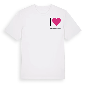 Jag älskar Quartiere Centro Sud t-shirt litet tryck – ekologisk bomull t-shirt från Pinshirt