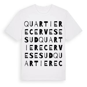 Quartiere Cervese Sud ordlek t-shirt – ekologisk bomull t-shirt från Pinshirt
