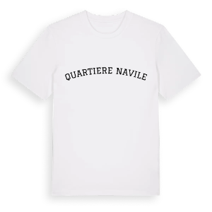 Quartiere Navile böjd t-shirt – ekologisk bomull t-shirt från Pinshirt