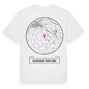 Quartiere Rubicone t-shirt – ekologisk bomull t-shirt från Pinshirt