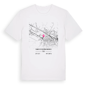 Quartiere Schiavonia San Biagio karta t-shirt – ekologisk bomull t-shirt från Pinshirt