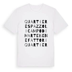 Quartiere Spazzoli Campo di Marte Benefattori ordlek t-shirt – ekologisk bomull t-shirt från Pinshirt