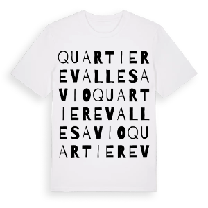 Quartiere Valle Savio ordlek t-shirt – ekologisk bomull t-shirt från Pinshirt