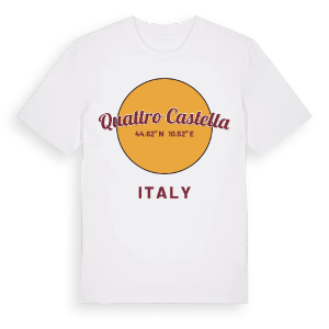 Quattro Castella cirkel t-shirt – ekologisk bomull t-shirt från Pinshirt