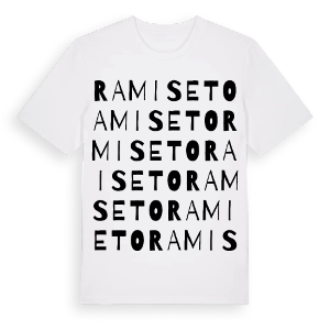 Ramiseto ordlek t-shirt – ekologisk bomull t-shirt från Pinshirt