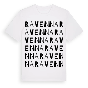 Ravenna ordlek t-shirt – ekologisk bomull t-shirt från Pinshirt