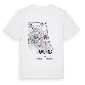 Ravenna karta t-shirt – ekologisk bomull t-shirt från Pinshirt