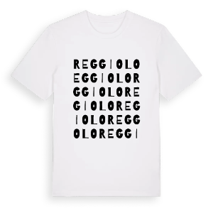 Reggiolo ordlek t-shirt – ekologisk bomull t-shirt från Pinshirt