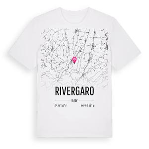 Rivergaro karta t-shirt – ekologisk bomull t-shirt från Pinshirt