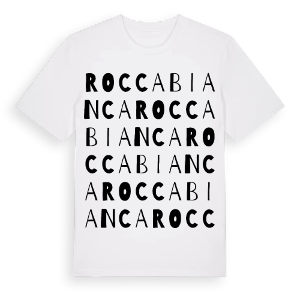 Roccabianca ordlek t-shirt – ekologisk bomull t-shirt från Pinshirt