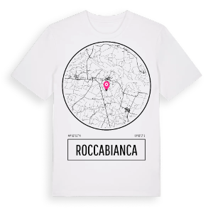 Roccabianca t-shirt – ekologisk bomull t-shirt från Pinshirt