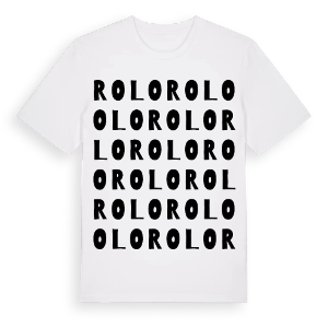 Rolo ordlek t-shirt – ekologisk bomull t-shirt från Pinshirt
