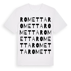 Rometta ordlek t-shirt – ekologisk bomull t-shirt från Pinshirt