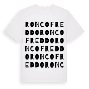 Roncofreddo ordlek t-shirt – ekologisk bomull t-shirt från Pinshirt
