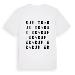 Rubiera ordlek t-shirt – ekologisk bomull t-shirt från Pinshirt