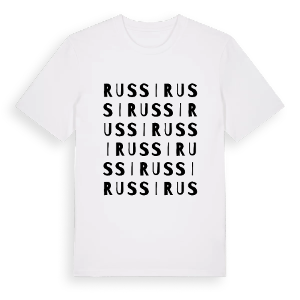 Russi ordlek t-shirt – ekologisk bomull t-shirt från Pinshirt