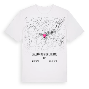 Salsomaggiore Terme karta t-shirt – ekologisk bomull t-shirt från Pinshirt