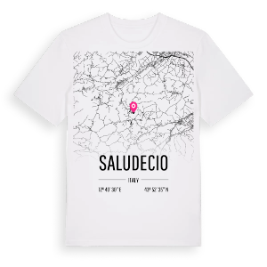 Saludecio karta t-shirt – ekologisk bomull t-shirt från Pinshirt