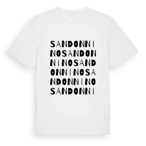 San Donnino ordlek t-shirt – ekologisk bomull t-shirt från Pinshirt