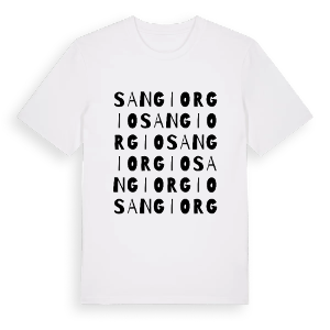 San Giorgio ordlek t-shirt – ekologisk bomull t-shirt från Pinshirt
