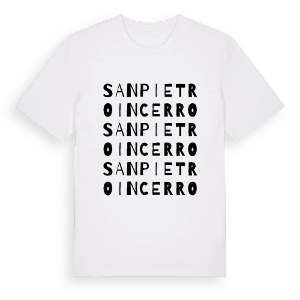 San Pietro in Cerro ordlek t-shirt – ekologisk bomull t-shirt från Pinshirt