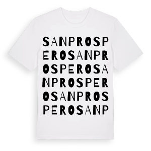San Prospero ordlek t-shirt – ekologisk bomull t-shirt från Pinshirt