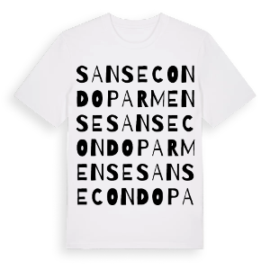 San Secondo Parmense ordlek t-shirt – ekologisk bomull t-shirt från Pinshirt