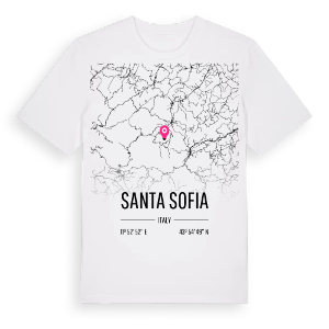 Santa Sofia karta t-shirt – ekologisk bomull t-shirt från Pinshirt