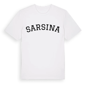 Sarsina böjd t-shirt – ekologisk bomull t-shirt från Pinshirt