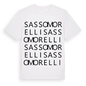 Sasso Morelli ordlek t-shirt – ekologisk bomull t-shirt från Pinshirt