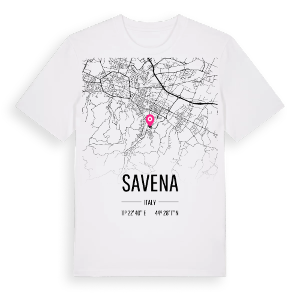 Savena karta t-shirt – ekologisk bomull t-shirt från Pinshirt