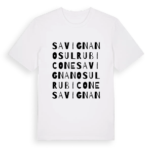 Savignano sul Rubicone ordlek t-shirt – ekologisk bomull t-shirt från Pinshirt