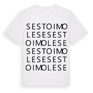 Sesto Imolese ordlek t-shirt – ekologisk bomull t-shirt från Pinshirt