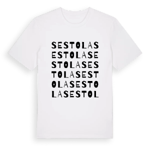 Sestola ordlek t-shirt – ekologisk bomull t-shirt från Pinshirt