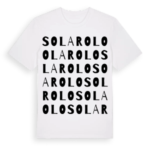Solarolo ordlek t-shirt – ekologisk bomull t-shirt från Pinshirt