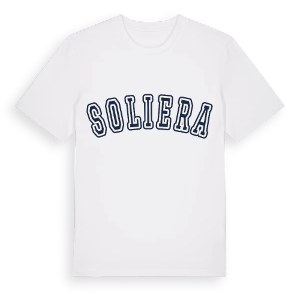 Soliera college t-shirt – ekologisk bomull t-shirt från Pinshirt