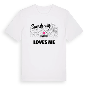 Någon i Solignano älskar mig t-shirt – ekologisk bomull t-shirt från Pinshirt