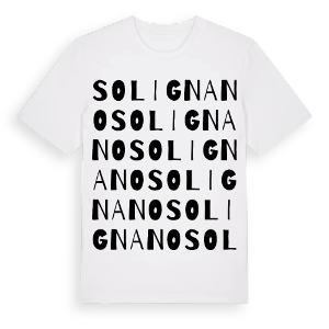 Solignano ordlek t-shirt – ekologisk bomull t-shirt från Pinshirt