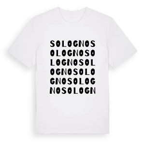 Sologno ordlek t-shirt – ekologisk bomull t-shirt från Pinshirt
