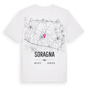 Soragna karta t-shirt – ekologisk bomull t-shirt från Pinshirt