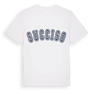 Succiso college t-shirt – ekologisk bomull t-shirt från Pinshirt