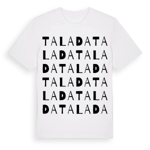 Talada ordlek t-shirt – ekologisk bomull t-shirt från Pinshirt